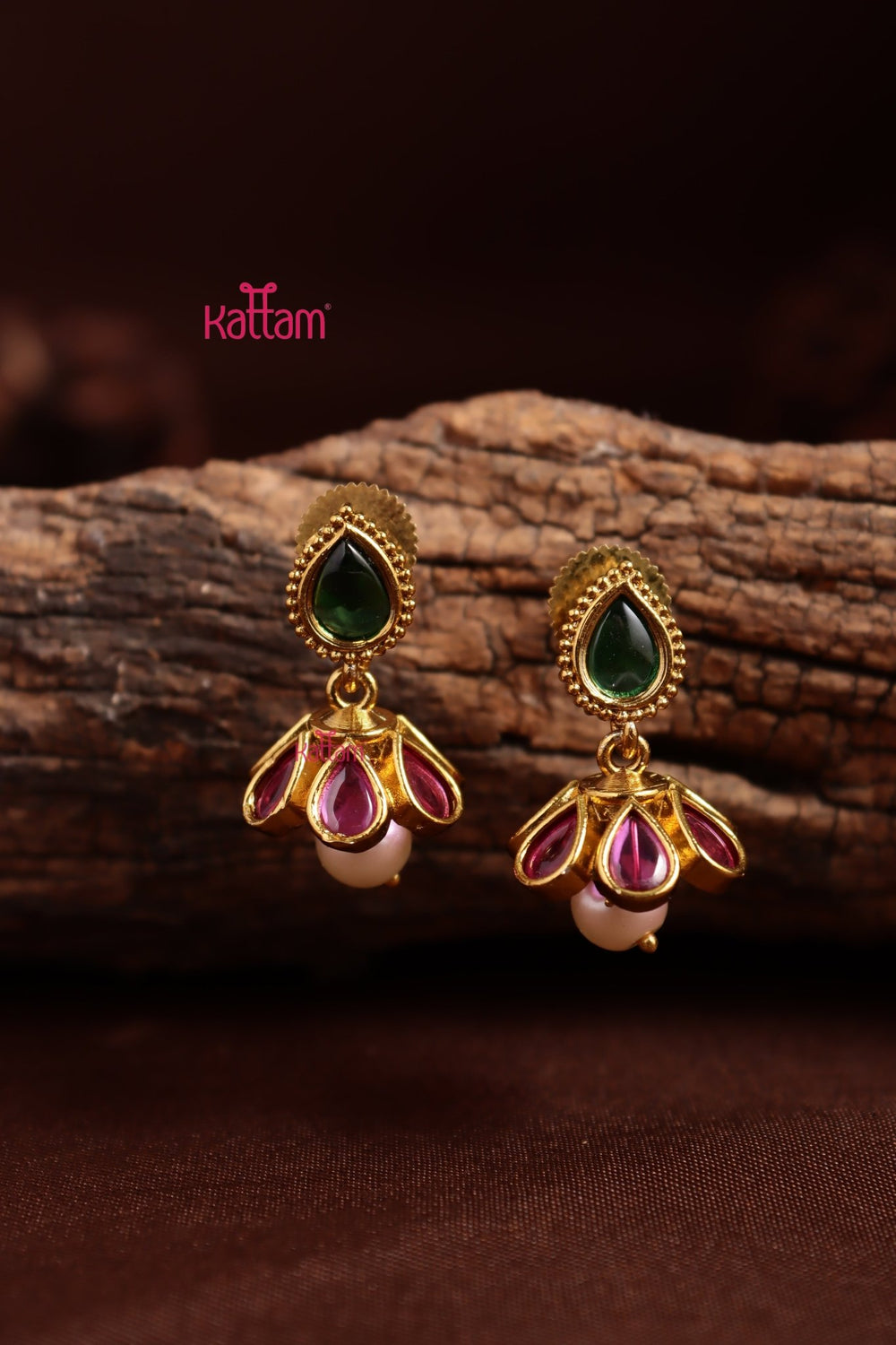 Thilak Pearl Mini Jhumka - E1349