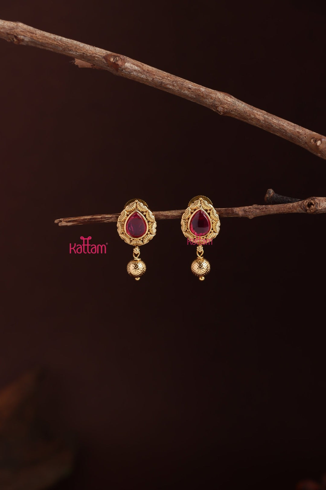 Thilak Rubystone Earring - E1247