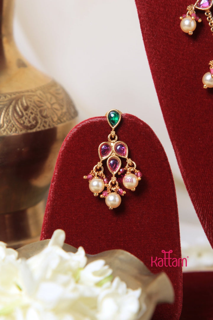 Three Layered Drop Pearl Chain - N3050