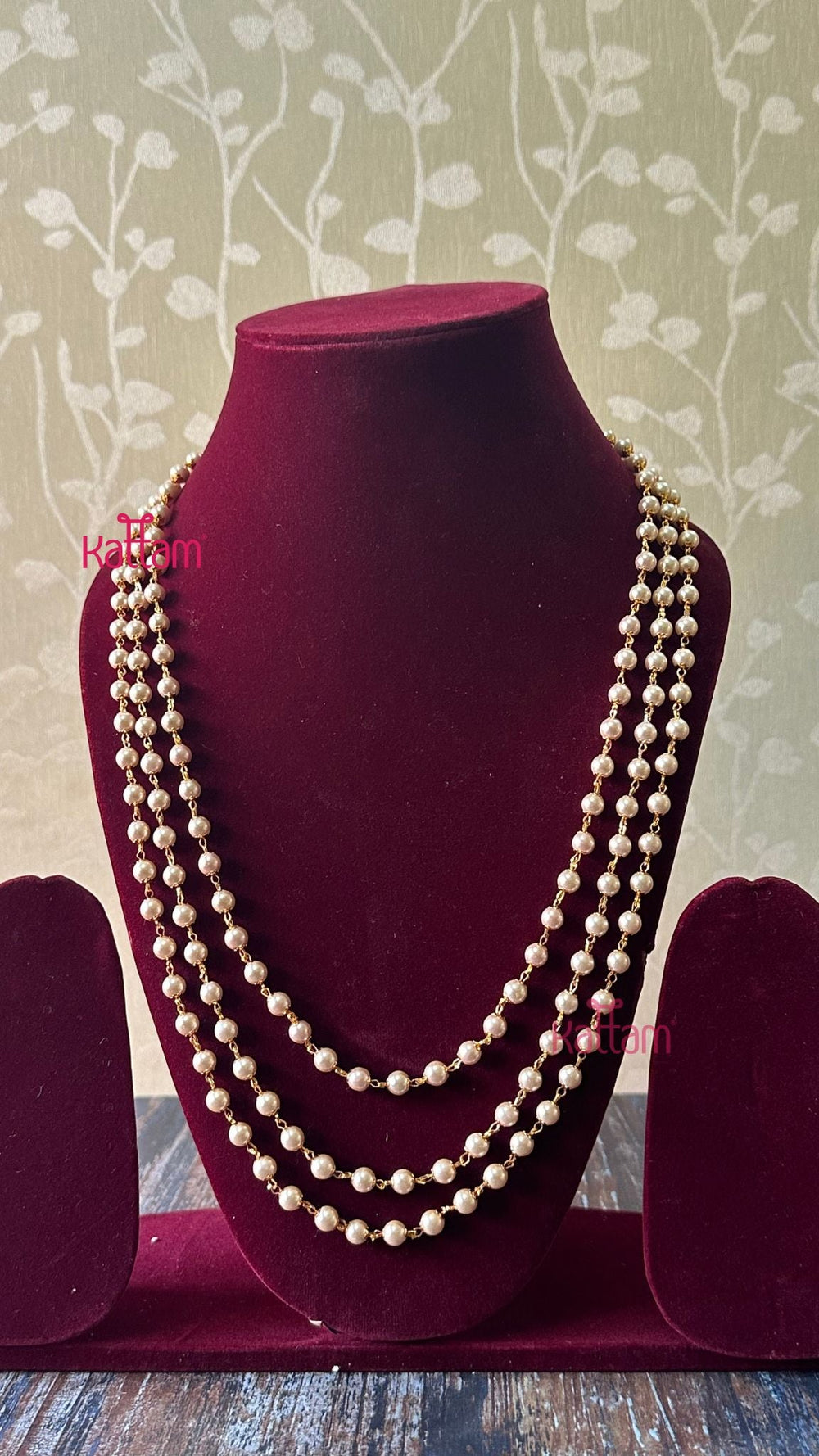 Three Layered Pearl Mala - N2934