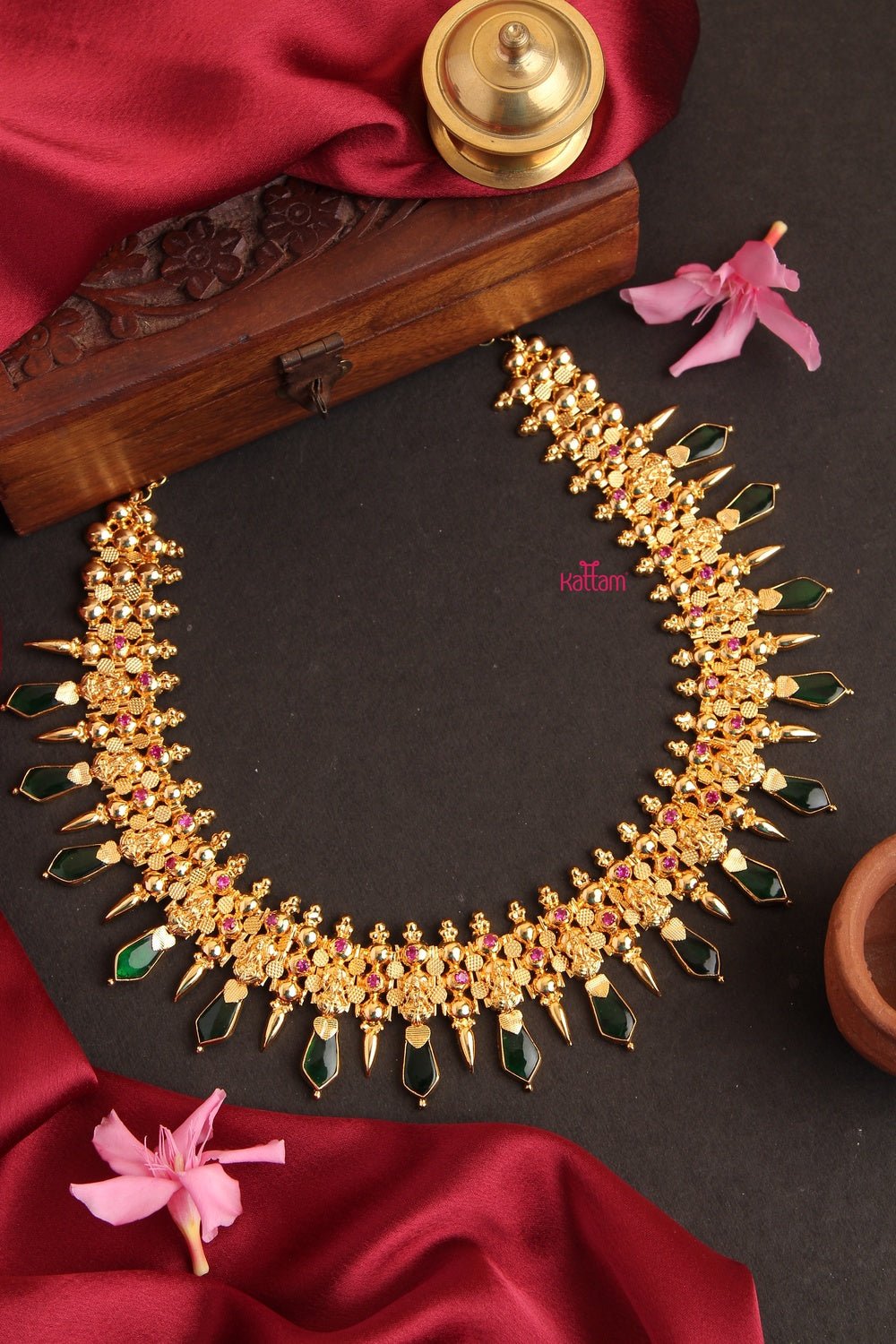 Traditional Kerala Spike Necklace (No Earrings) - N1055