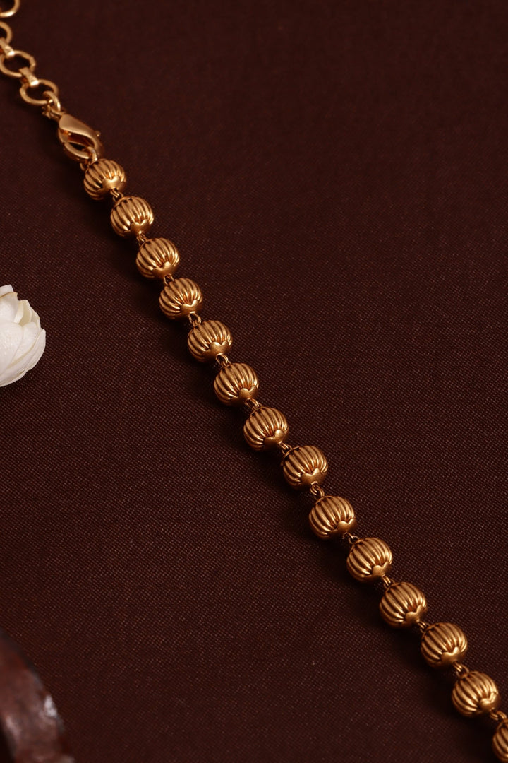 Traditional Lakshmi Temple Chain ( No Earrings ) - N4110