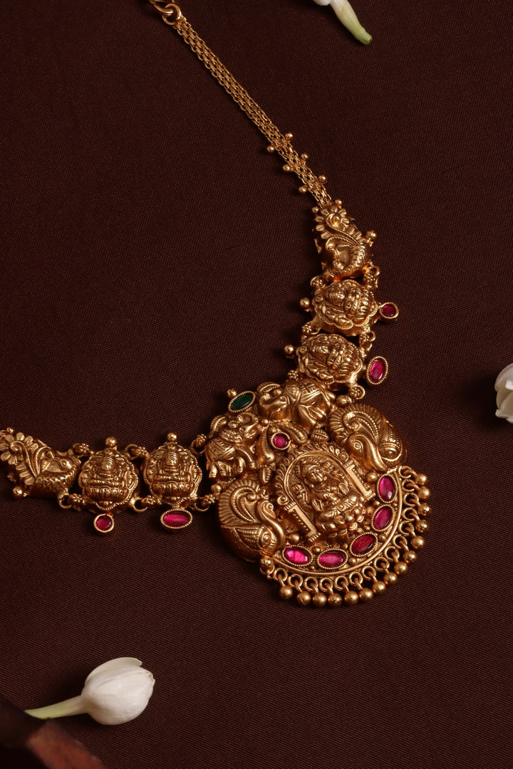 Tradtional Elephant Goddess Necklace - N4119