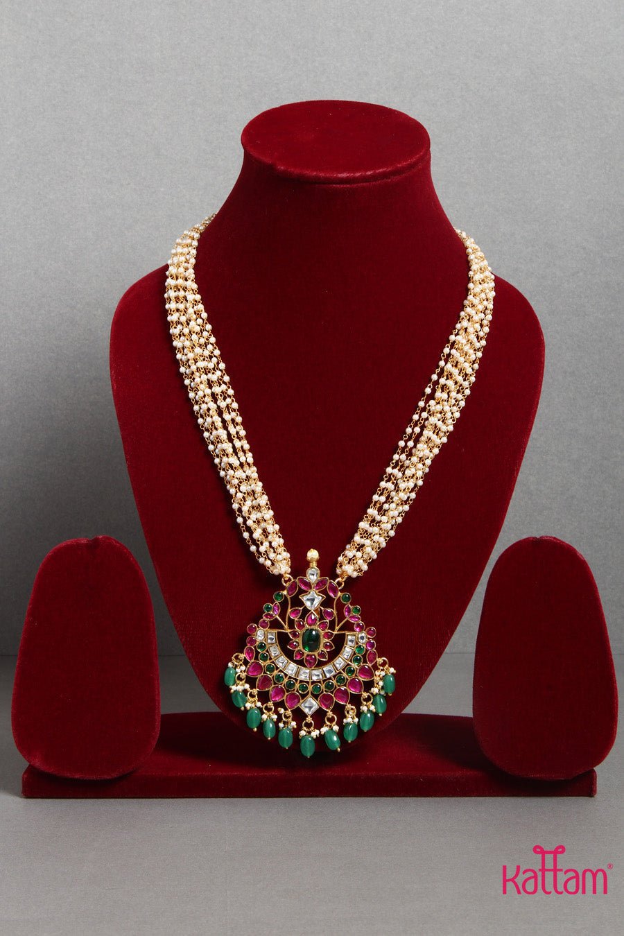 Trendy Kundan Pearl Mala - N1418