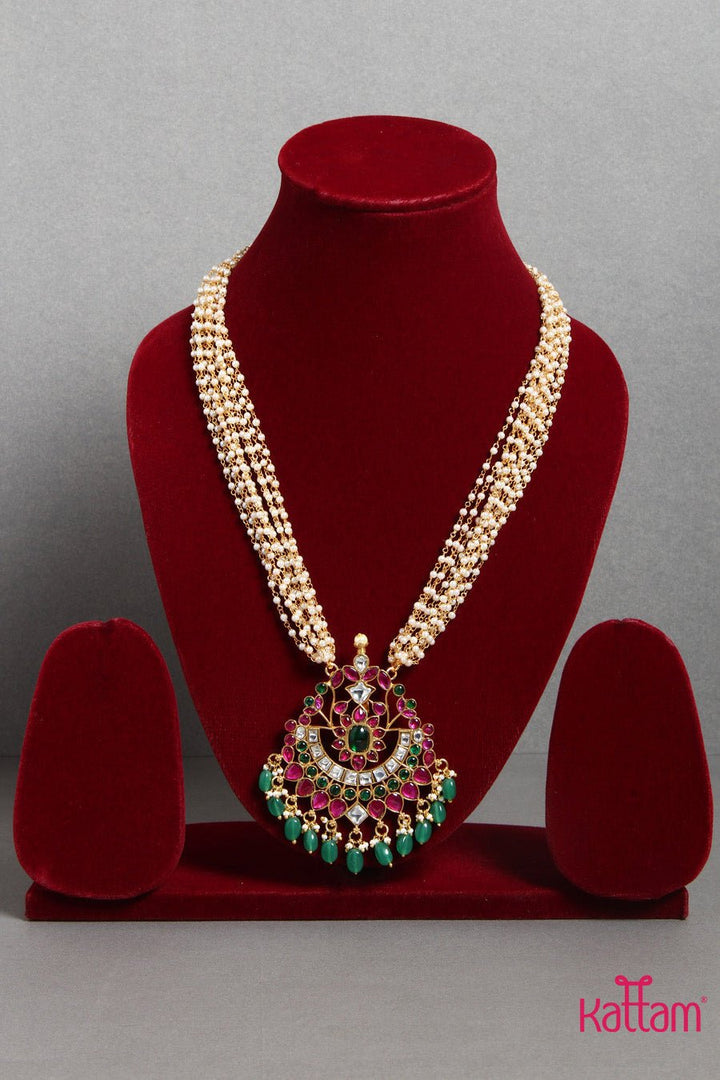 Trendy Kundan Pearl Mala - N1418