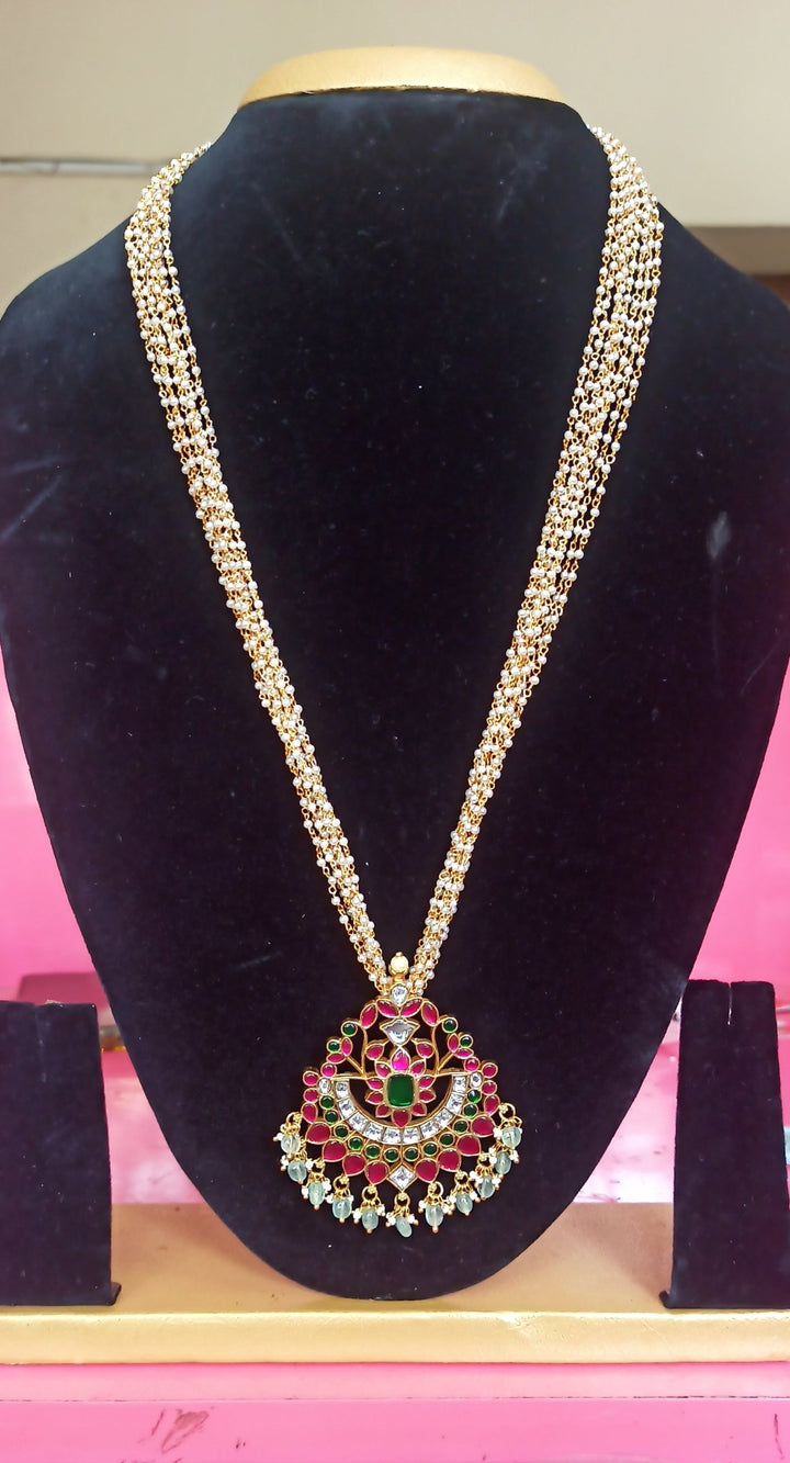 Trendy Kundan Pearl Mala - N1418