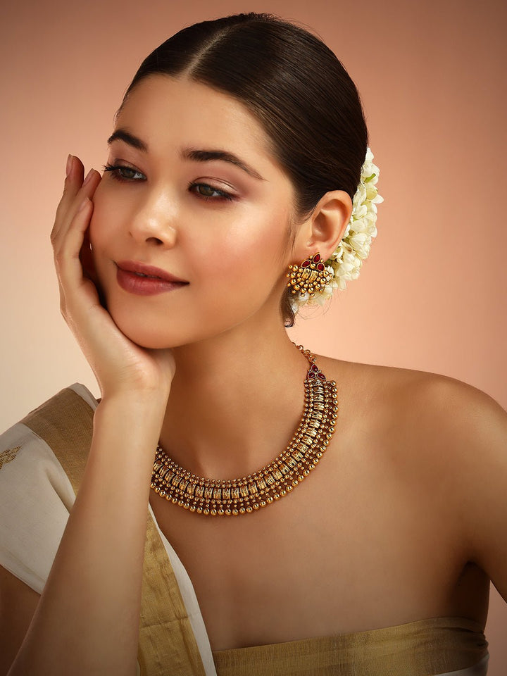 Trisha - Kerala Traditional Goltone Choker - N2493