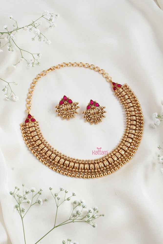 Trisha - Kerala Traditional Goltone Choker - N2493