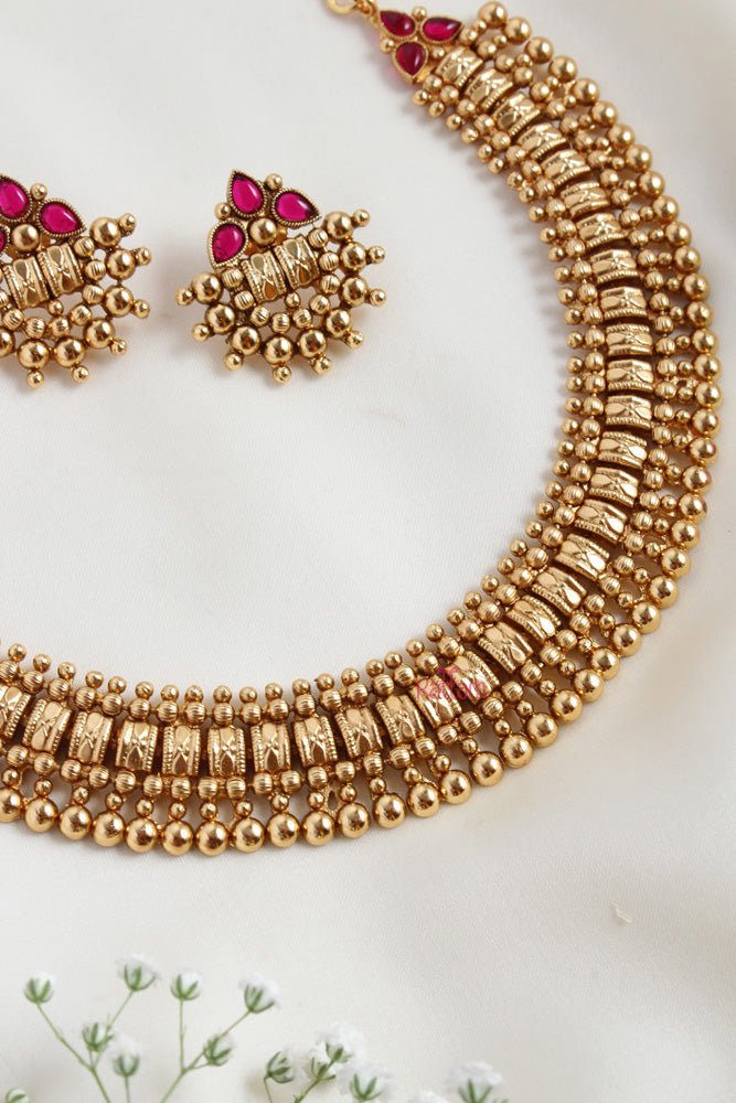 Trisha - Kerala Traditional Goltone Choker - N2493