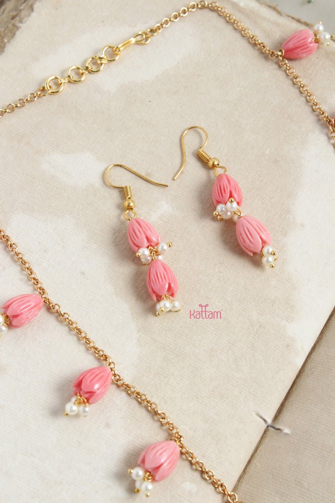 Tulip Beaded Pearl Chain - N2452