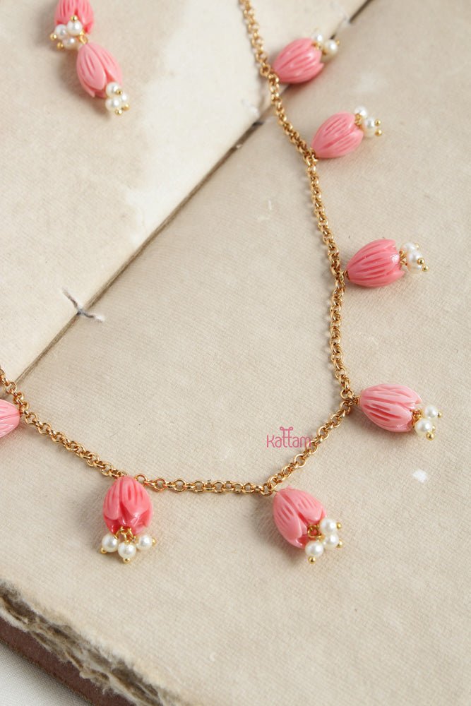 Tulip Beaded Pearl Chain - N2452