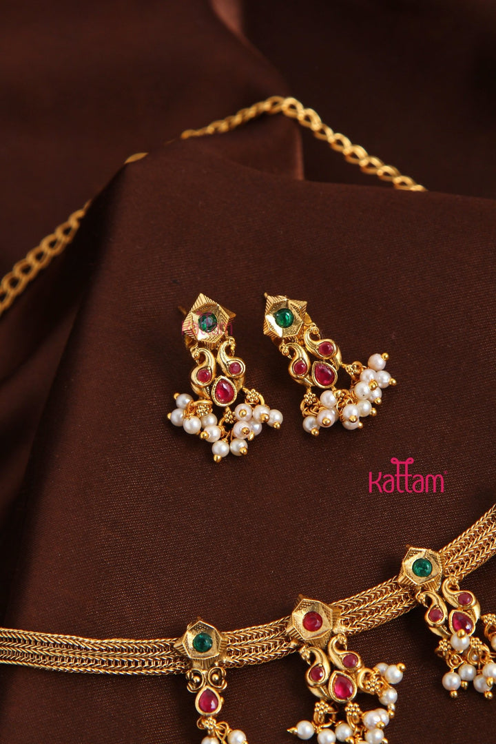 Twin Peacock Attigai Set - N3114