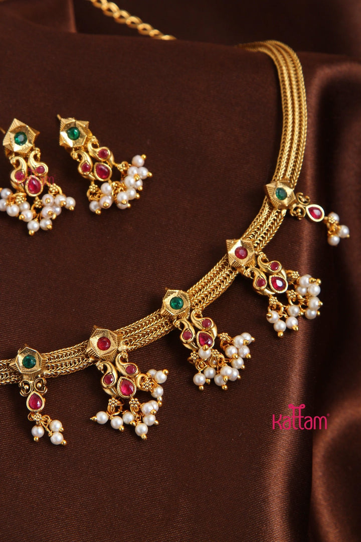 Twin Peacock Attigai Set - N3114