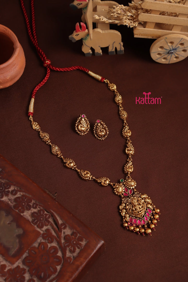 Udhaya Peacock Necklace - Design 3 - N3947