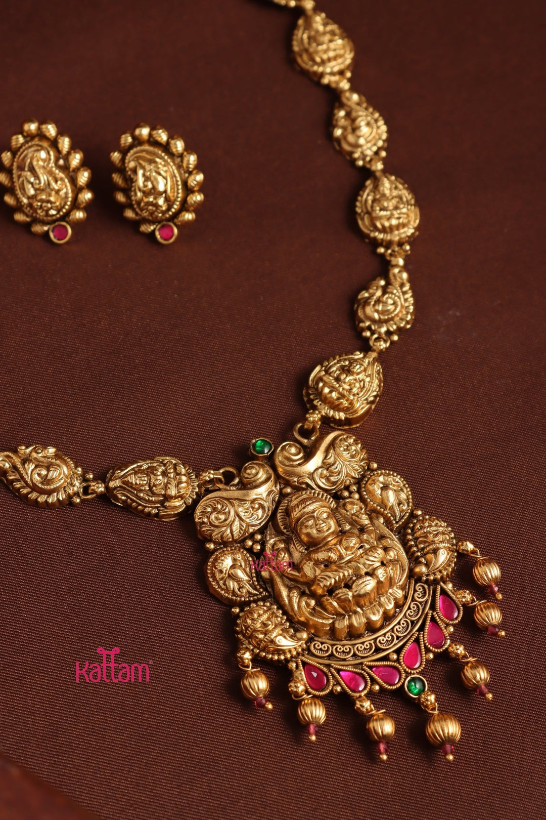 Udhaya Peacock Necklace - Design 5 - N3949