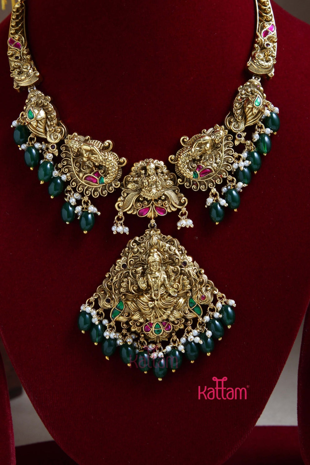 Uthra Goddess Antique Necklace - D2 - N3009