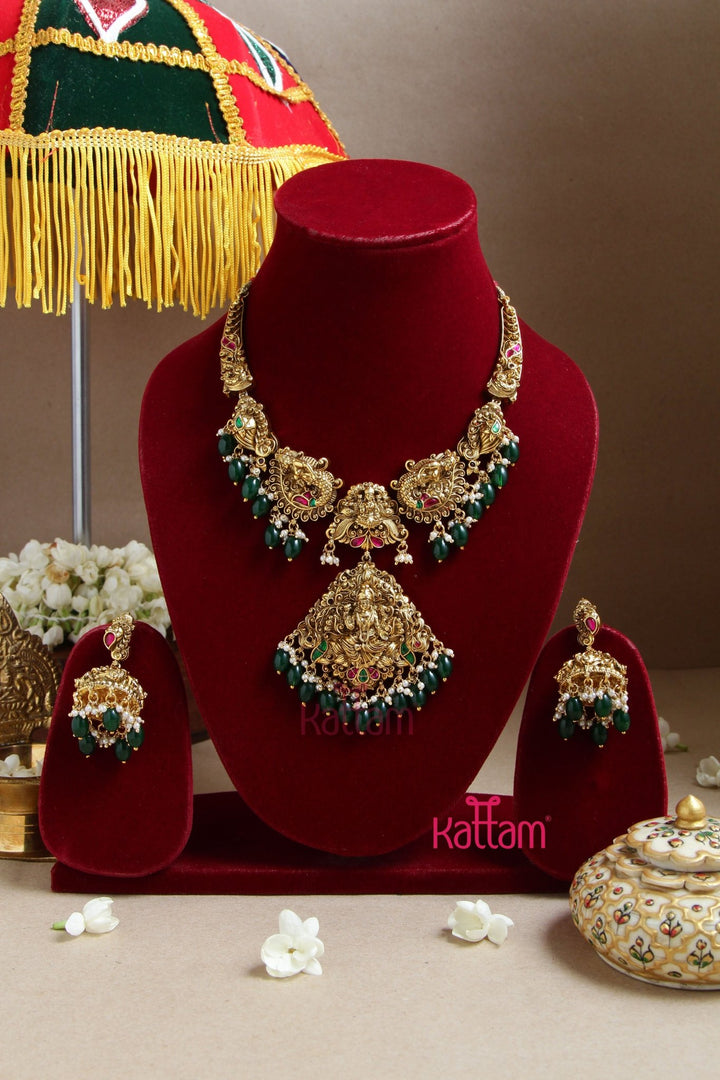 Uthra Goddess Antique Necklace - D2 - N3009