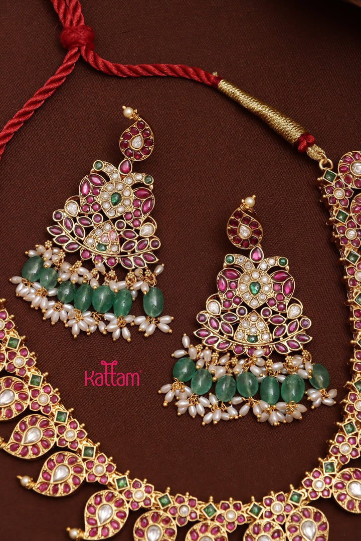 Vedha - Kundan Manga Bridal Necklace - N3594