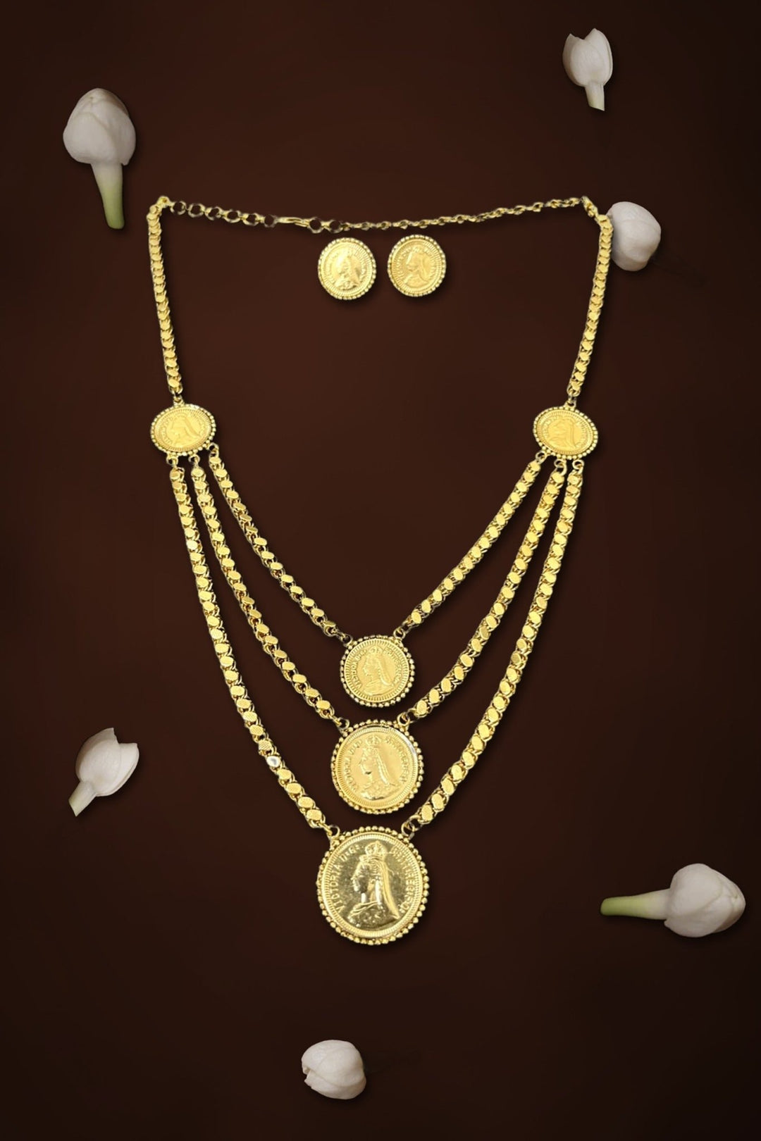 Victoria Layered Coin Necklace - SPN62