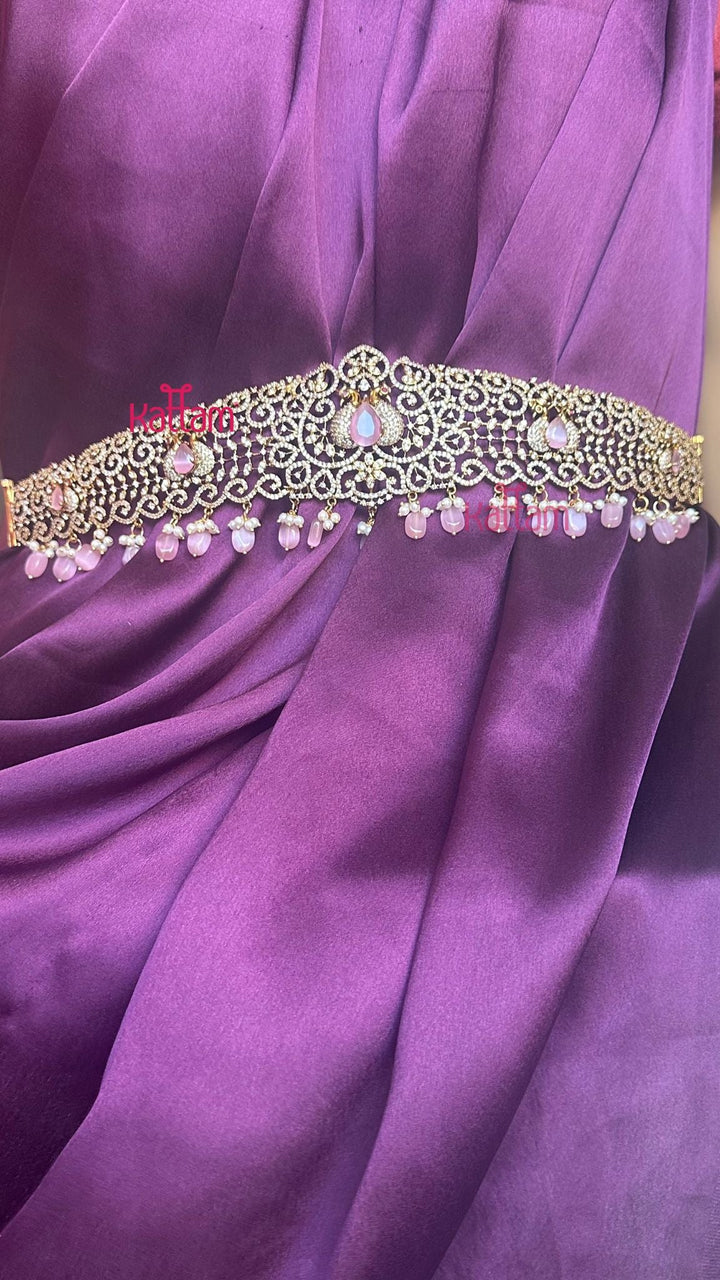 Victorian AD Peacock Hipbelt - Pastel Pink - HB137