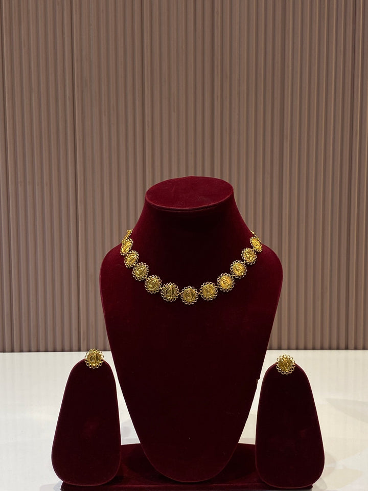 Victorian Coin Pattern Necklace - Design 1 - SPN63