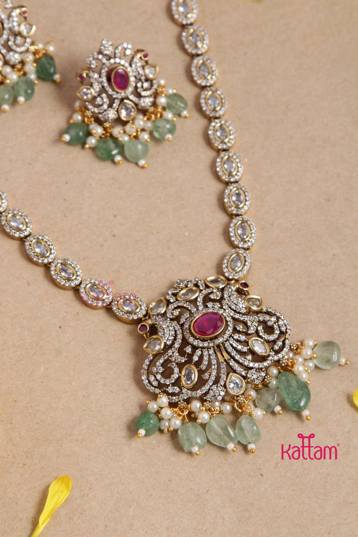 Victorian Interchangeable Necklace - PastelGreen - N6053