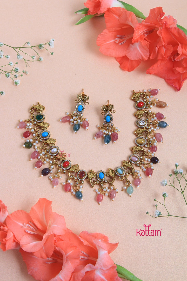 Vinayaka Navarathana Choker Set - N3082