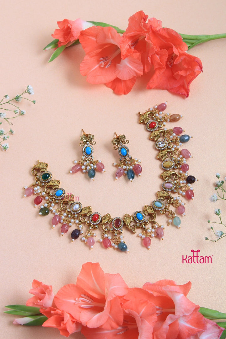 Vinayaka Navarathana Choker Set - N3082