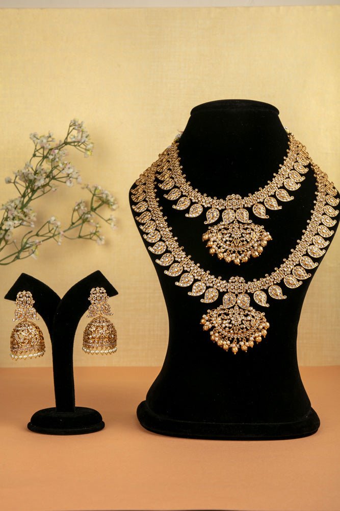 White Stone Manga Semi Bridal Set - N2189