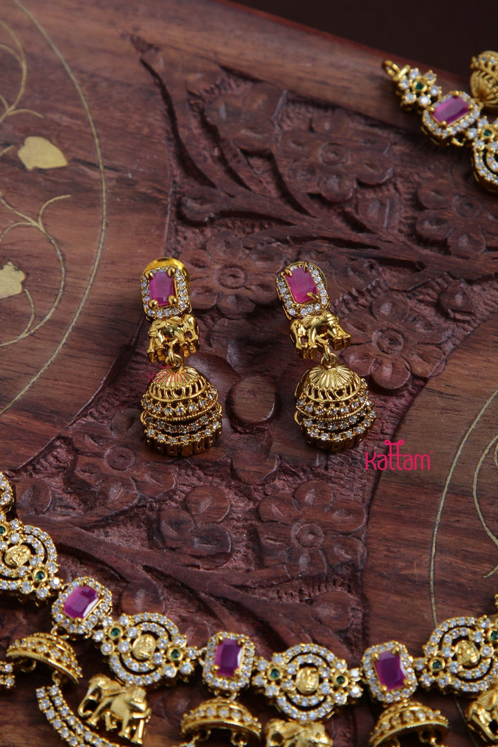 Yamini - Goddess Elephant Wave Choker - N3078