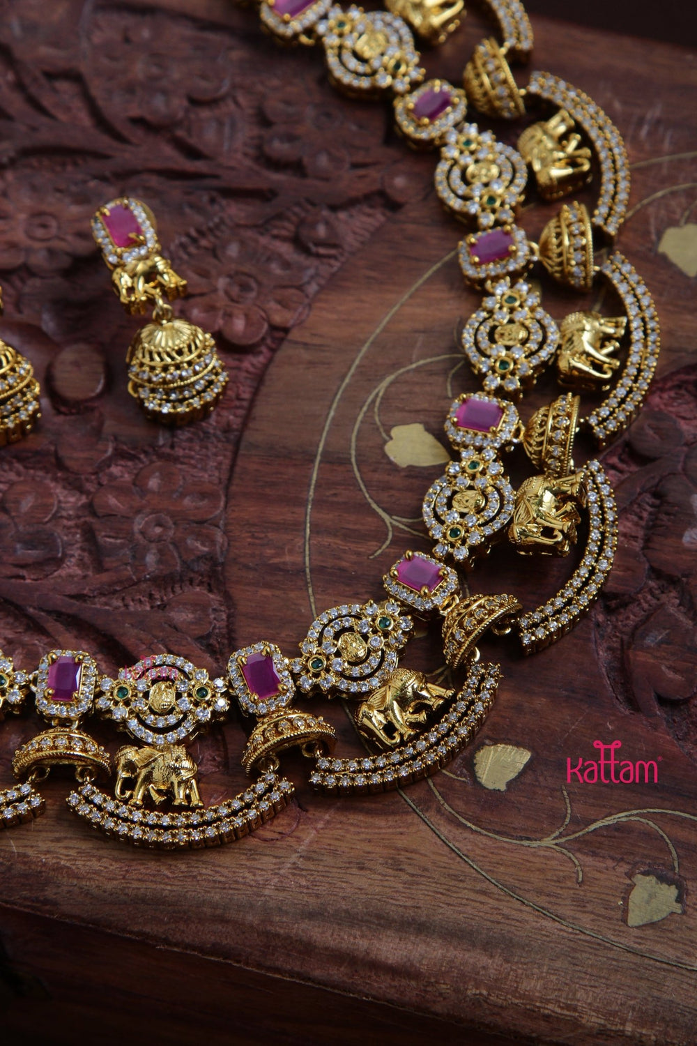 Yamini - Goddess Elephant Wave Choker - N3078