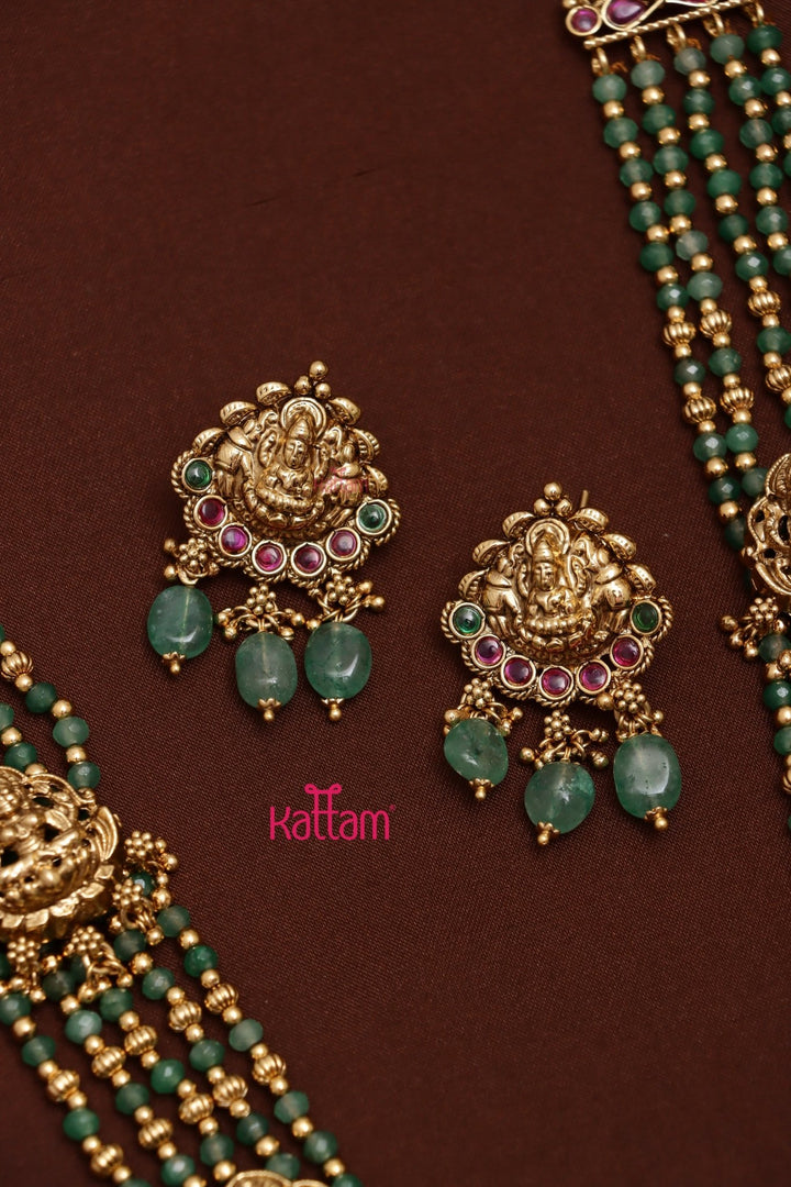 Yasodha - Goddess Beaded Haram - N3560