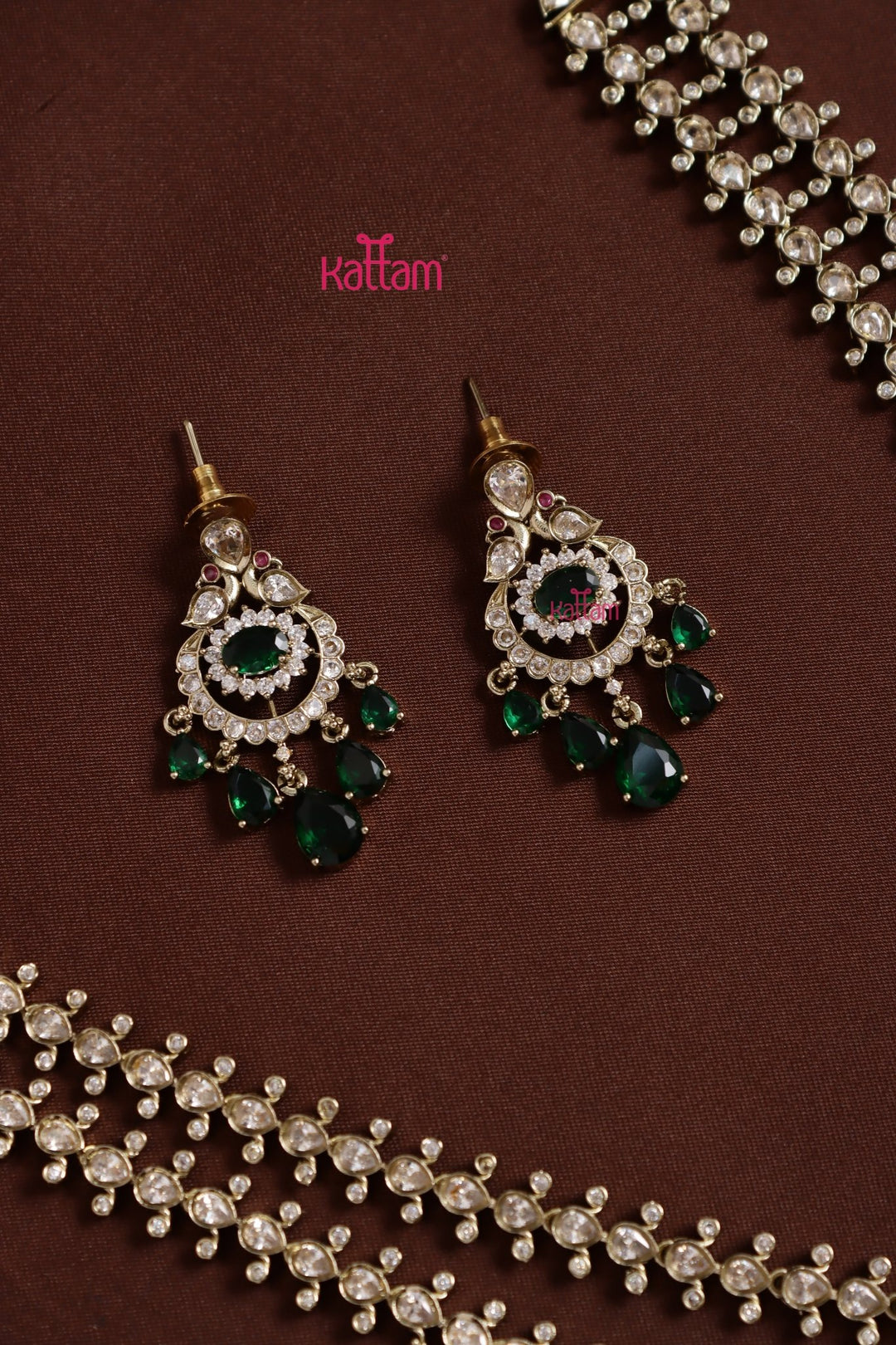 Zaveri - AD Layered Green Haram - N5384