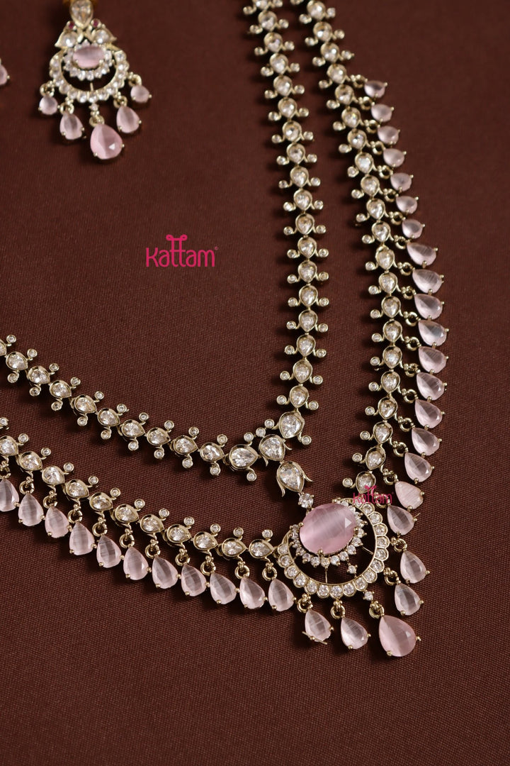 Zaveri - AD Layered Pastelpink Haram - N5387