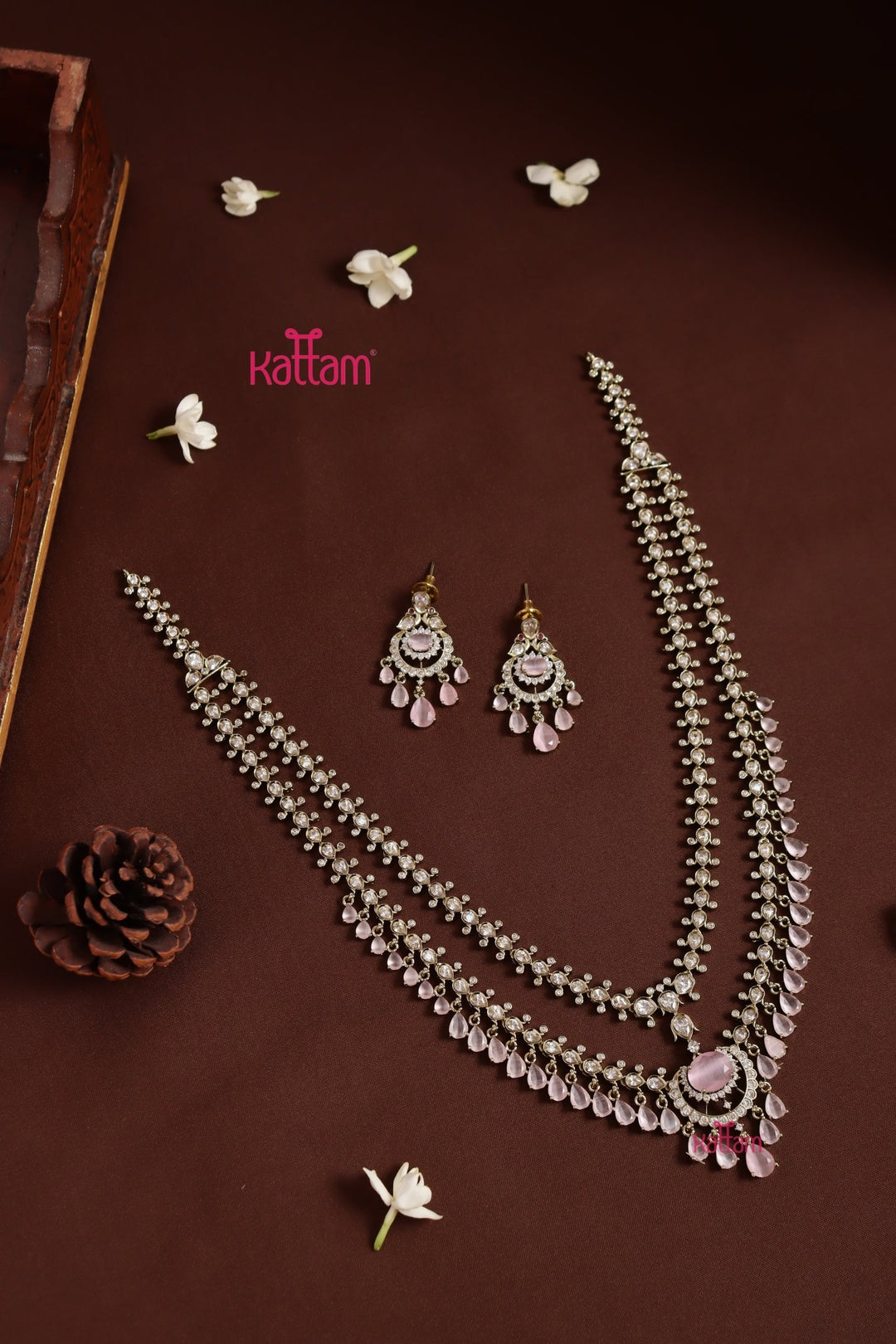 Zaveri - AD Layered Pastelpink Haram - N5387