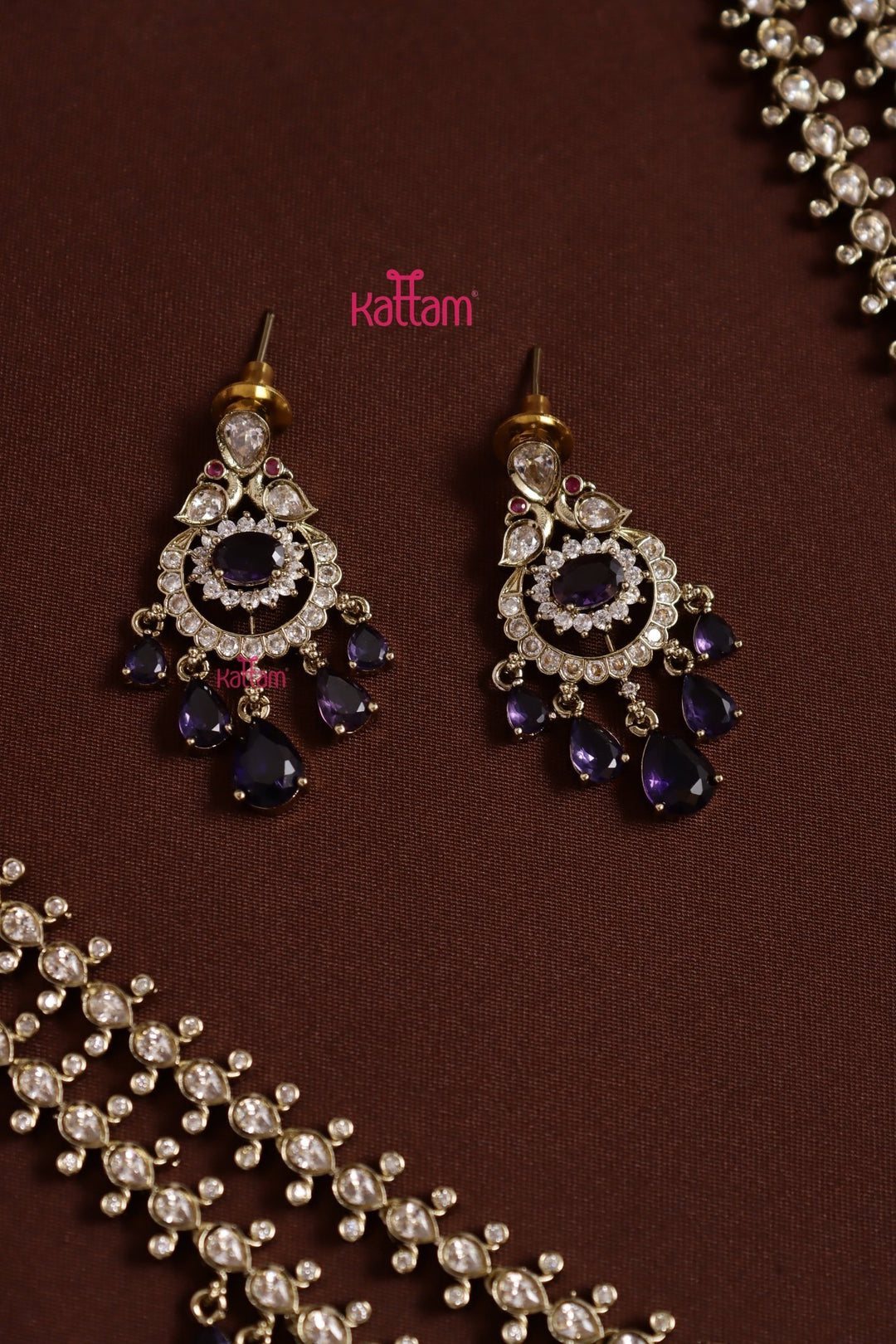 Zaveri - AD Layered Purple Haram - N5388