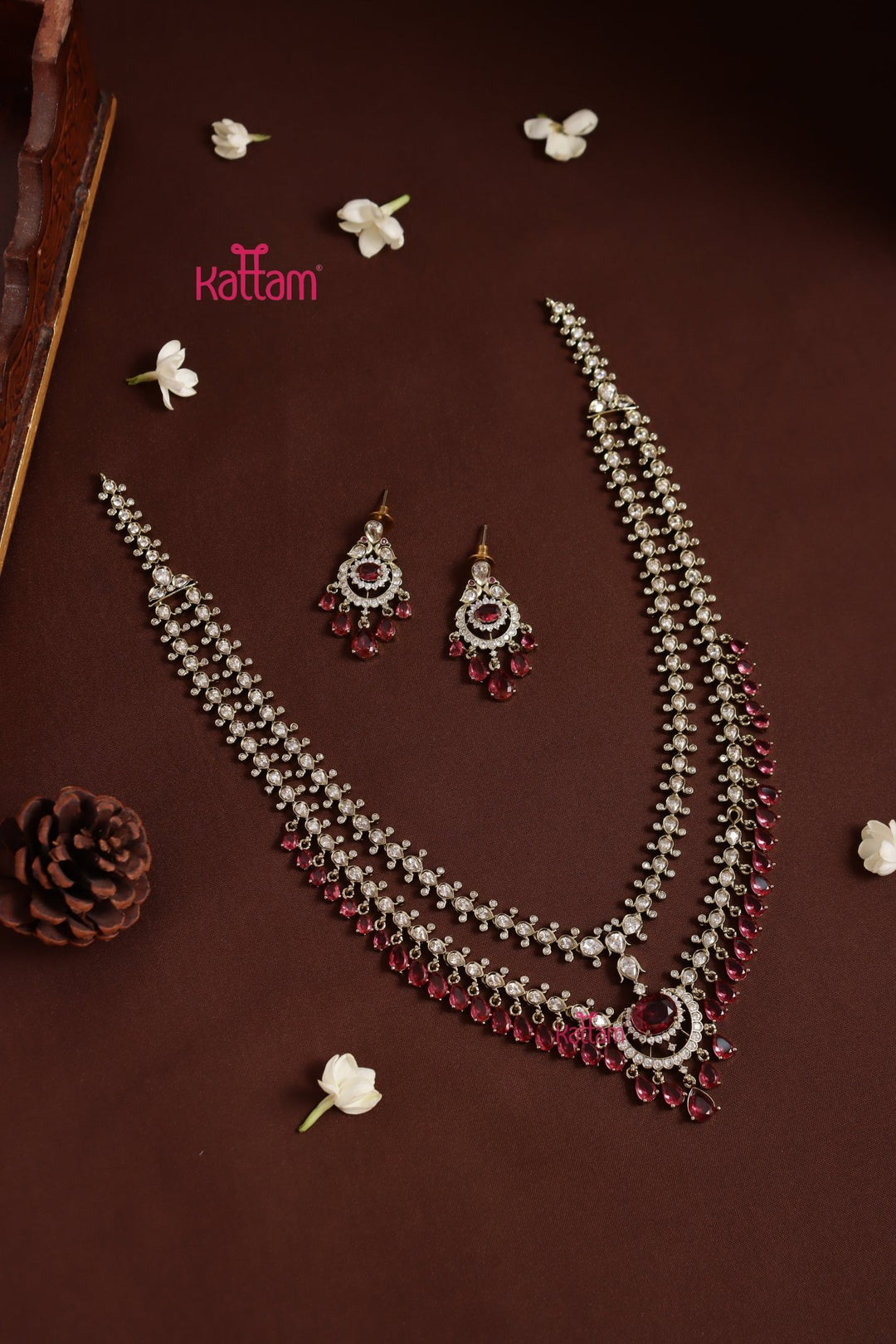 Zaveri - AD Layered Ruby Haram - N5385
