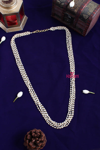 5 Line 24 inches Rice Pearl Mala