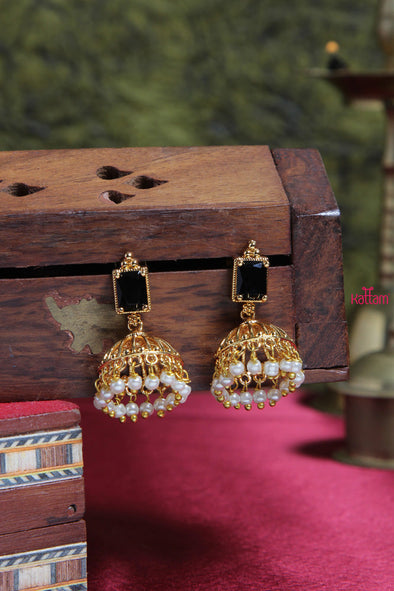 Black Pearl Jhumka