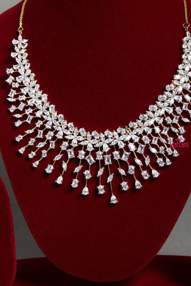 Diamond Lookalike Party Necklace