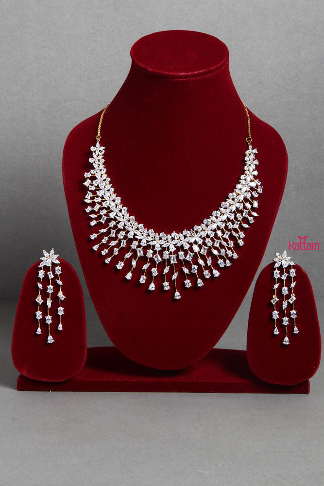 Diamond Lookalike Party Necklace