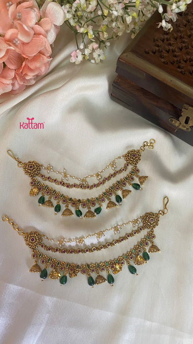 Grand Beaded Earchain