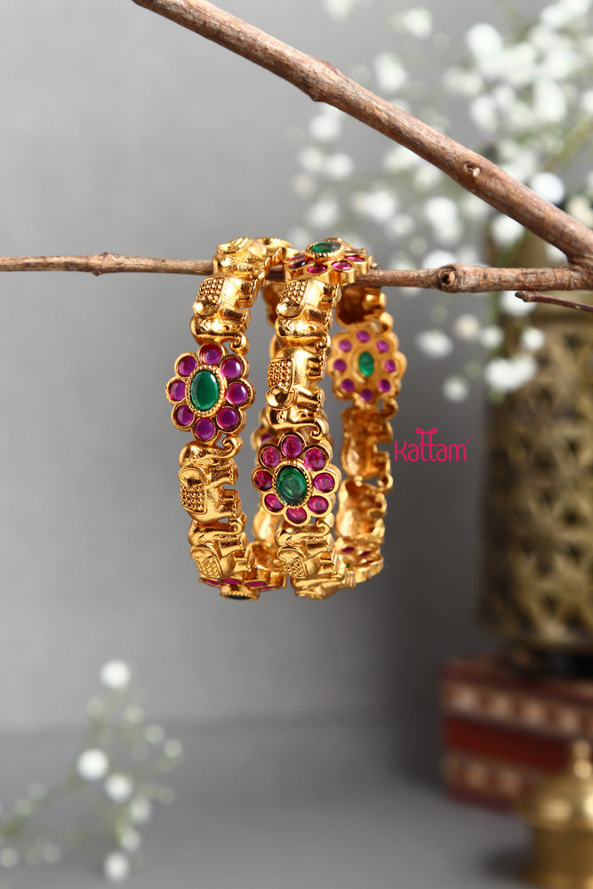 Elelphant Flower Bangle