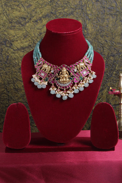 Goddess Matt Elephant Beaded Choker