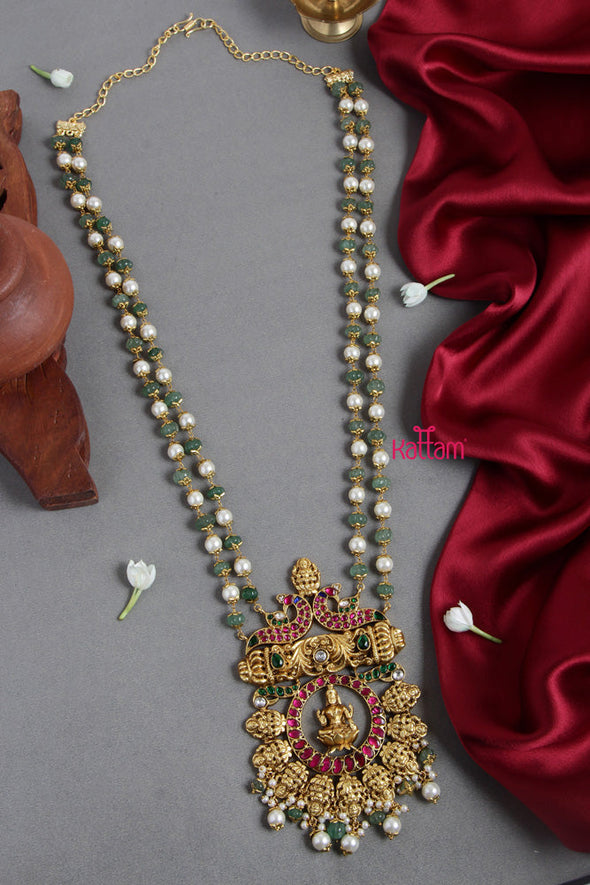 Goddess Semi Precious Kundan Jadau Haram (No Earrings)
