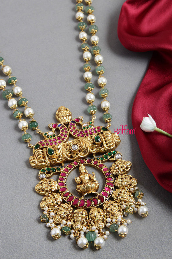 Goddess Semi Precious Kundan Jadau Haram (No Earrings)