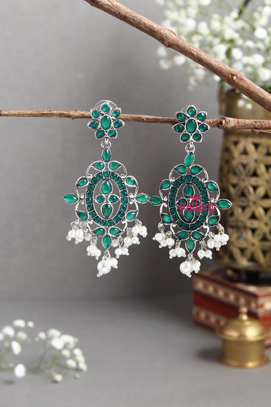 Shakshi Green Stone Earring