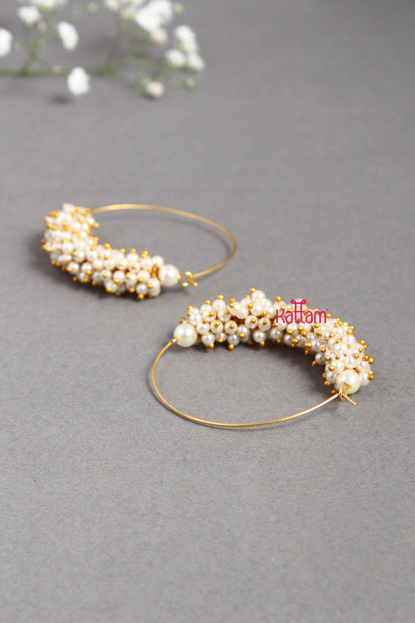Pearl Hoop Earring