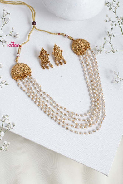 Five Layered Pearl Necklace