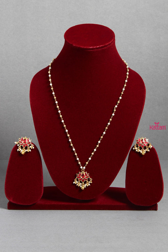 Red Lotus Pearl Mala
